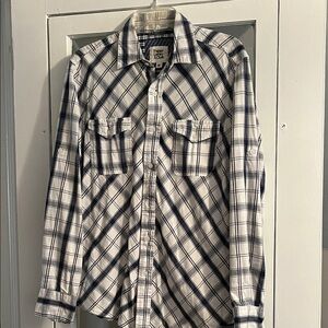 Paper Denim & Cloth Navy and White Checkered Shirt